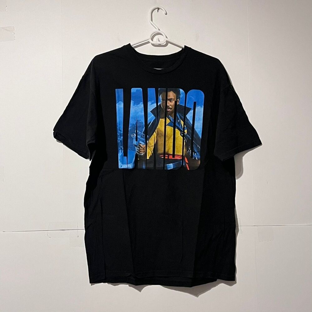 Star Wars Mens T-Shirt Size XL Black Lando Donald Glover Childish Gambino